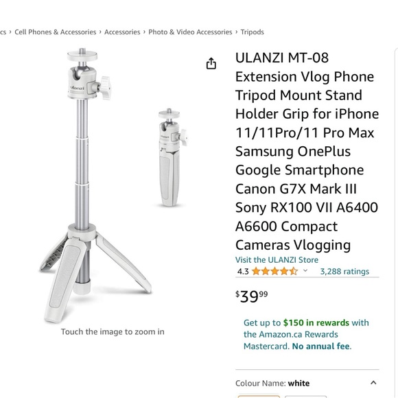 NWT Ulanzi mini tripod and phone adapter set - Picture 3 of 10